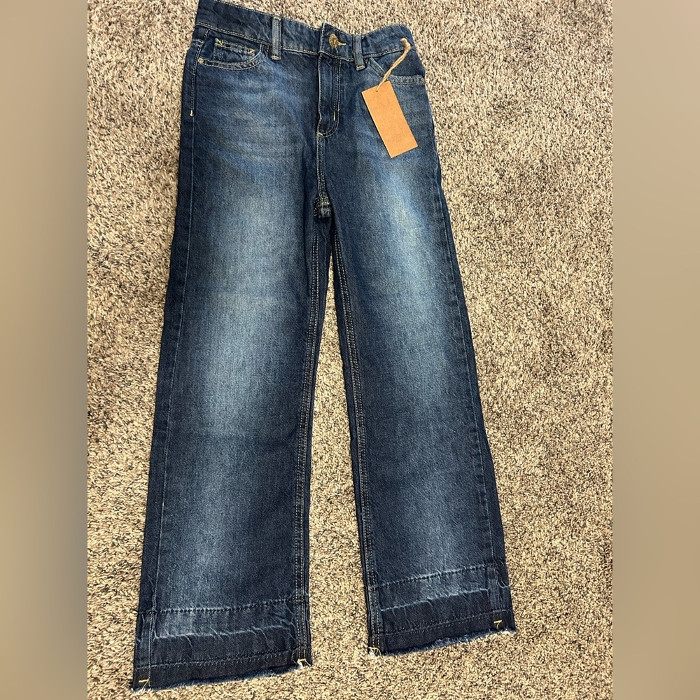 Wide Leg Dark Wash Jeans
